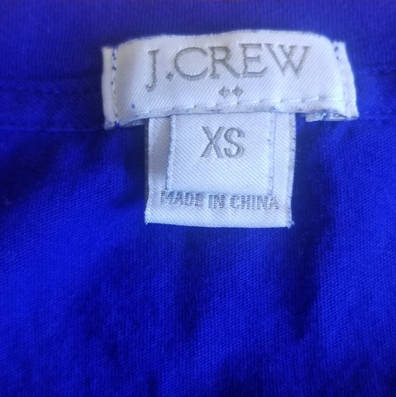 ♡ J. Crew Royal Blue Embellished Top XS - Picture 2 of 4